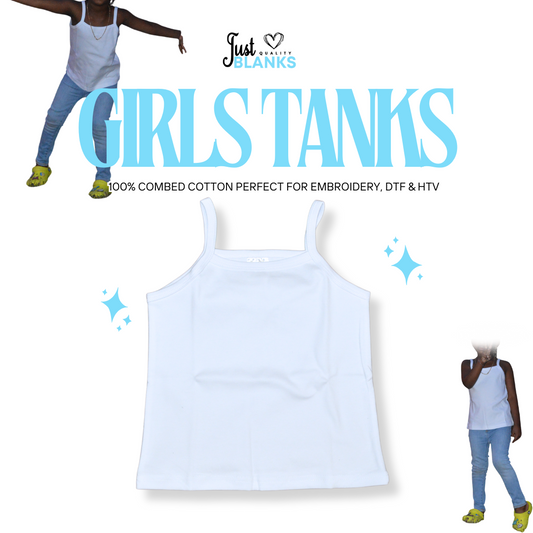 Blank Girls Cotton Tank