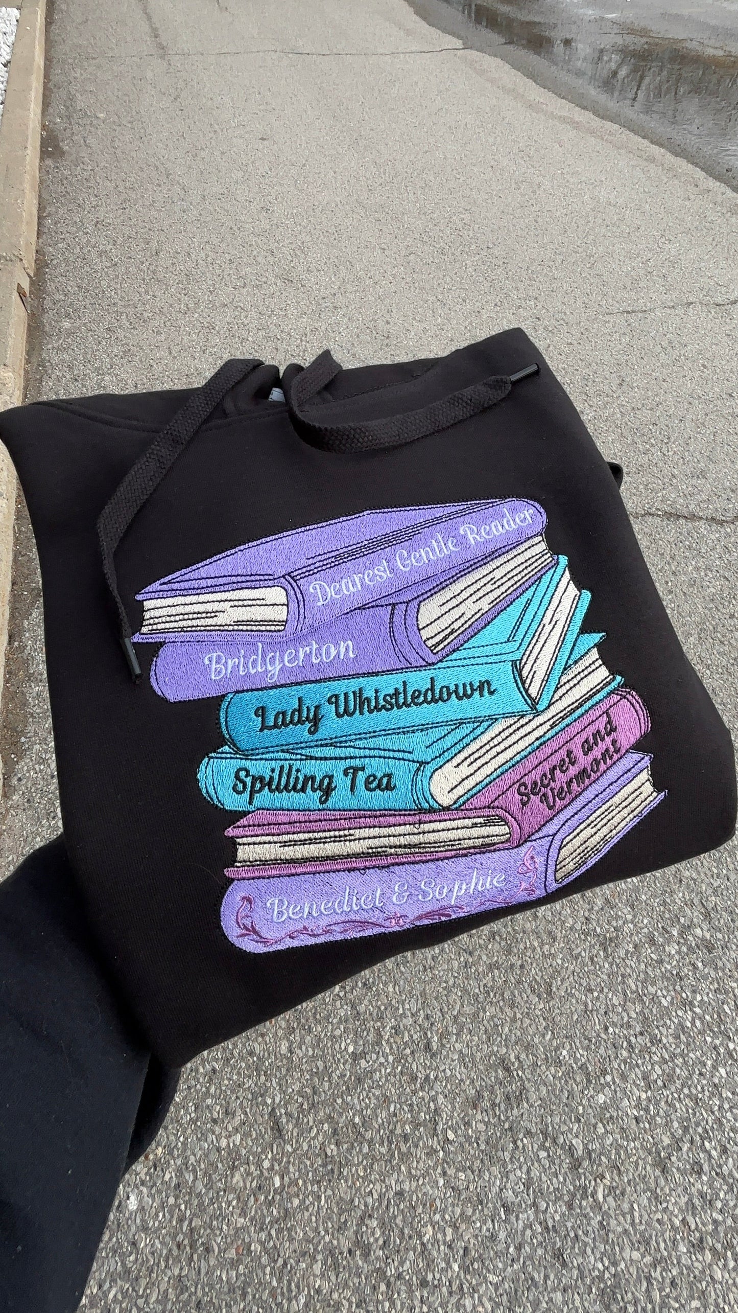 Bridgerton Inspired Embroidered Hoodie