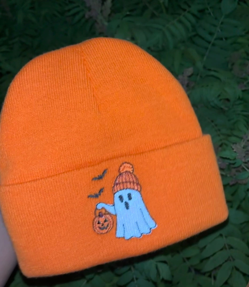 Boo Halloween ghost toque