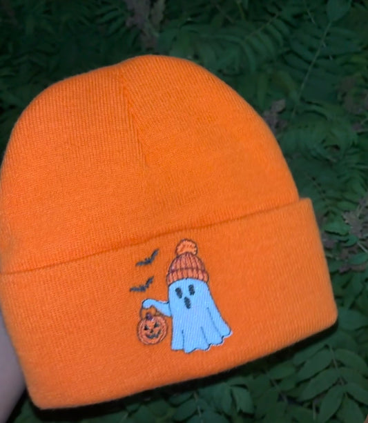 Boo Halloween ghost toque