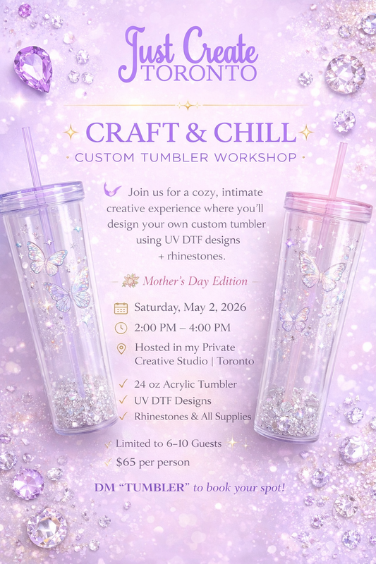 Craft & Chill : Custom Tumbler Workshop  MAY 2 2026