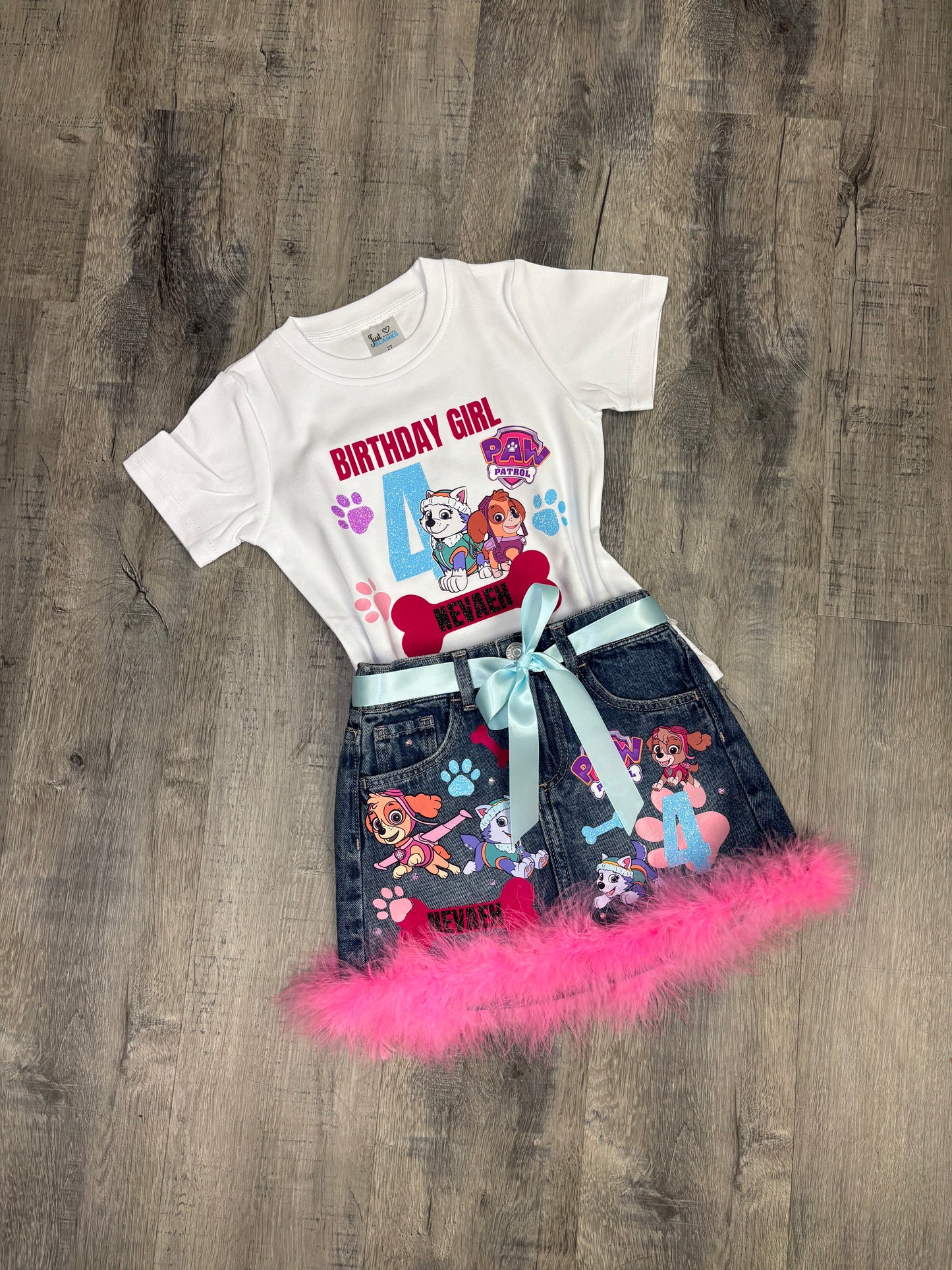 Character themed skirt outfit