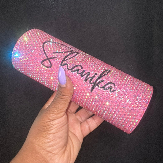 20oz Name AB Rhinestone tumbler