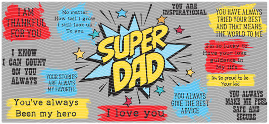 UV DTF- Super Dad